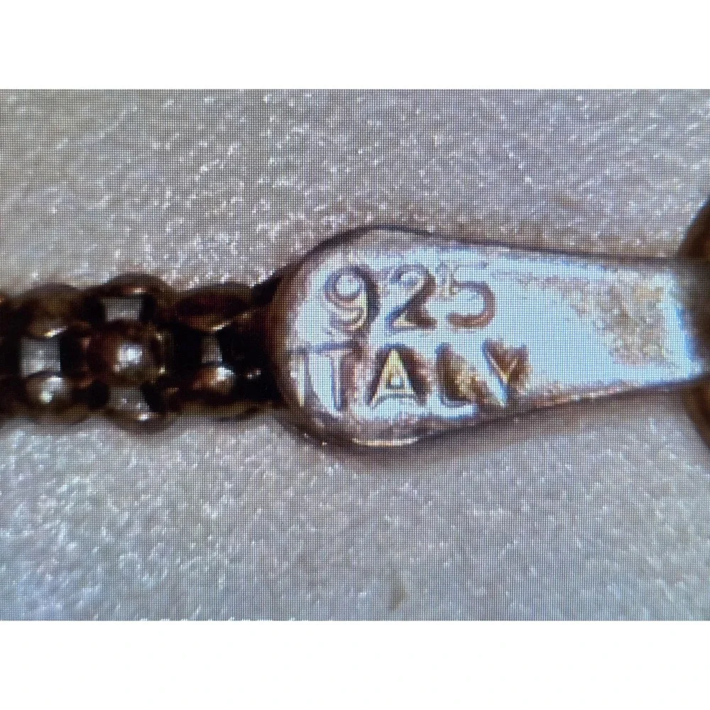 Vintage Sterling Silver‎ Kidstone 3 Children Pendant Bead Necklace 18